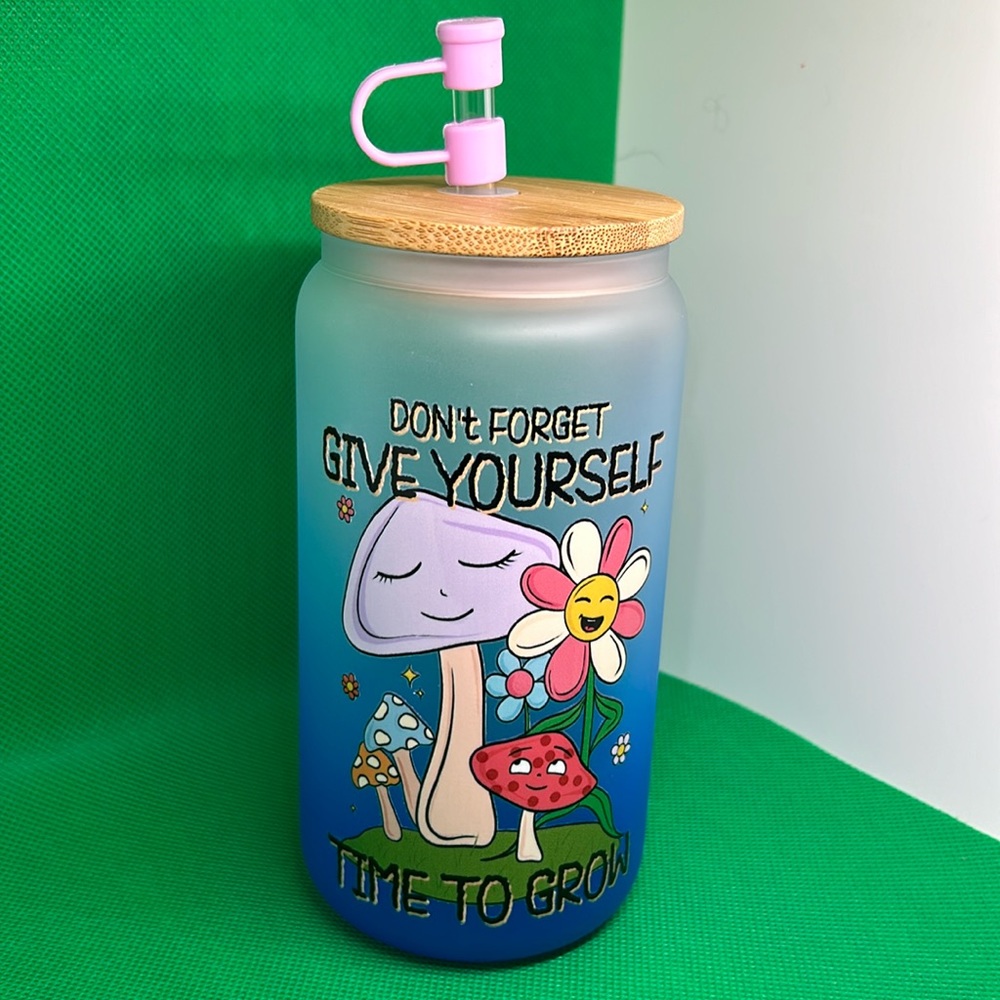 Garden Glass Drinking Cup